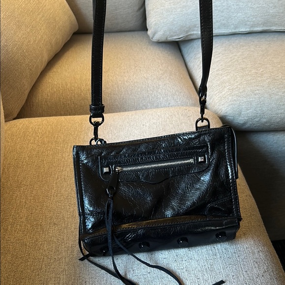 Rebecca Minkoff mini MAC Black Leather Women's Bag - Picture 1 of 3